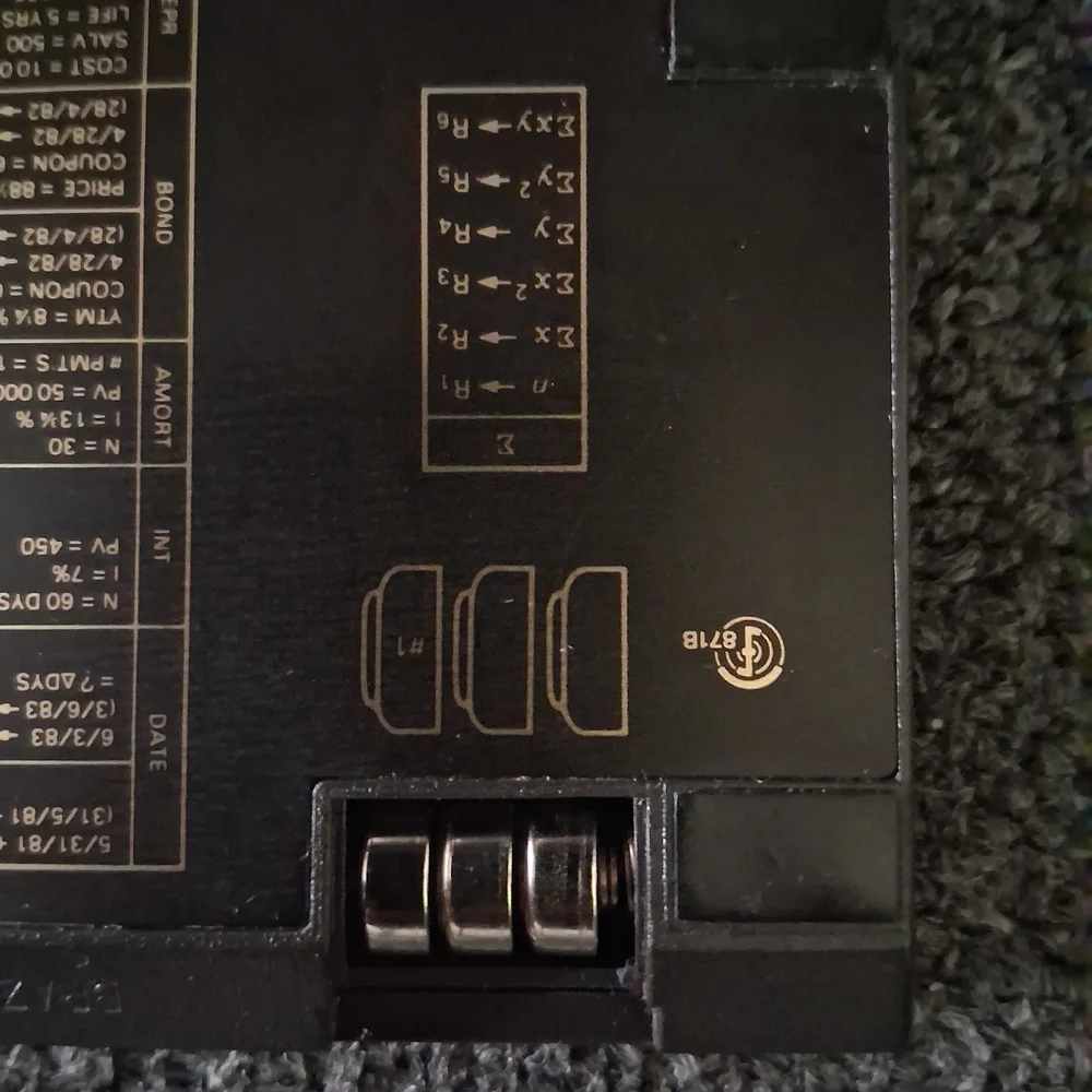 HP Gold and Black Electronic Calculator